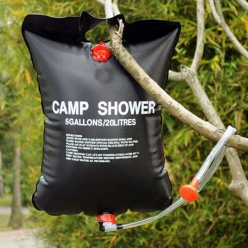 2014 New Arrival 20L Camping Hiking Solar Heated Camp Shower Bag