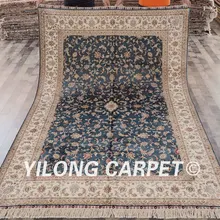 Yilong 6'x9 'Цветочные традиционной ручной работы из синий ковер ковры ручной китайская для продажи(SL84B6x9