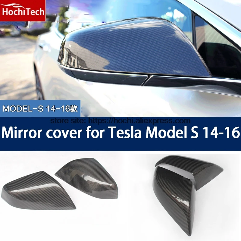 Honchi Крышка для зеркала из углеродного волокна Tesla model S 60 70 P85 P90D 4 door sedan крышка