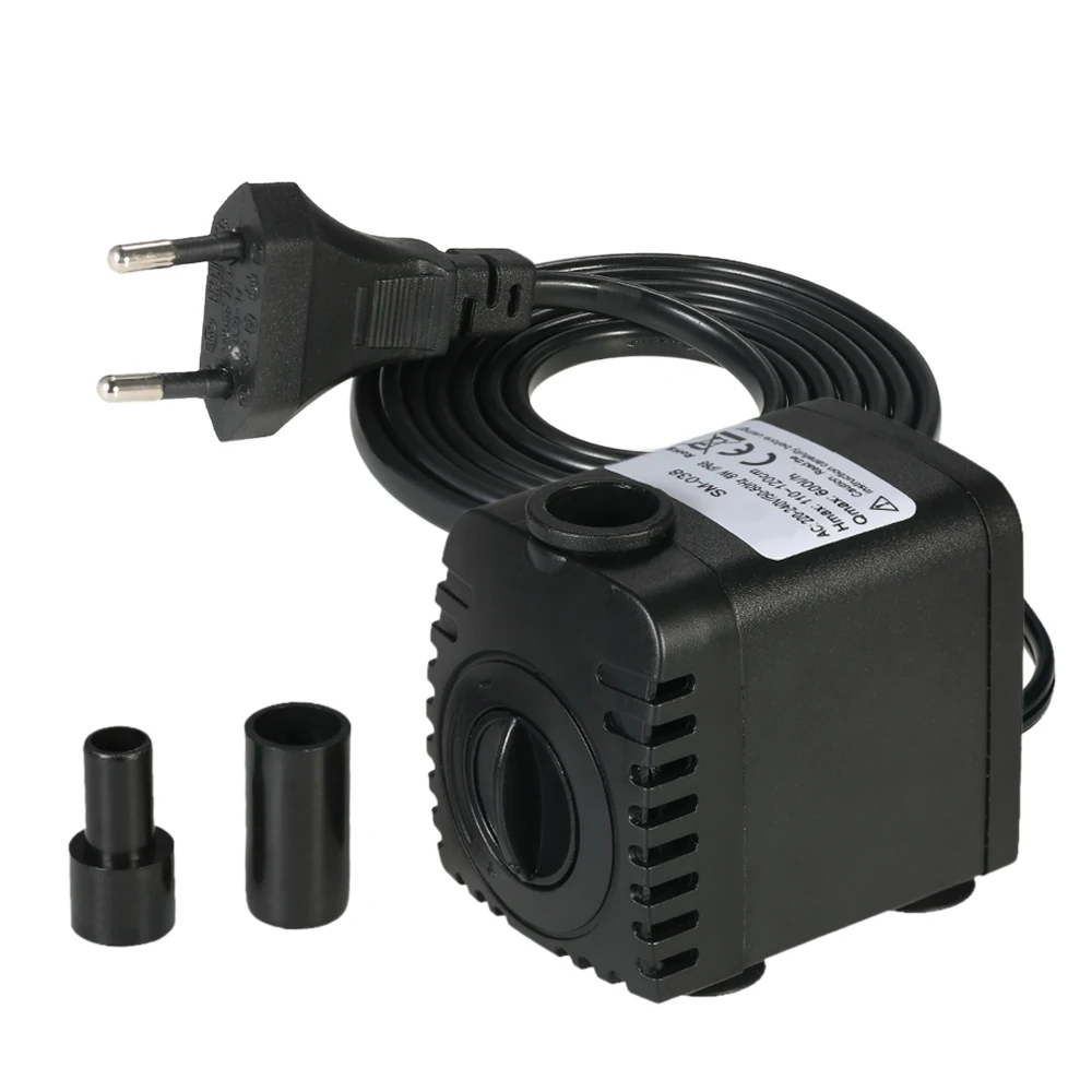 600L/H 8W Submersible Water Pump Adjustable Flow for Fish Tank Garden Pond L2S4 