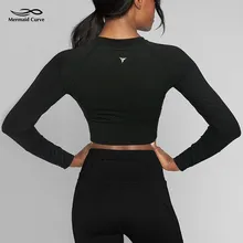 Топ для йоги, мягкая футболка, рубашки с длинным рукавом, Лоскутные, для спортзала, камуфляжные, черные, Короткие топы, сетчатые, для фитнеса, бега, спортивные футболки для женщин