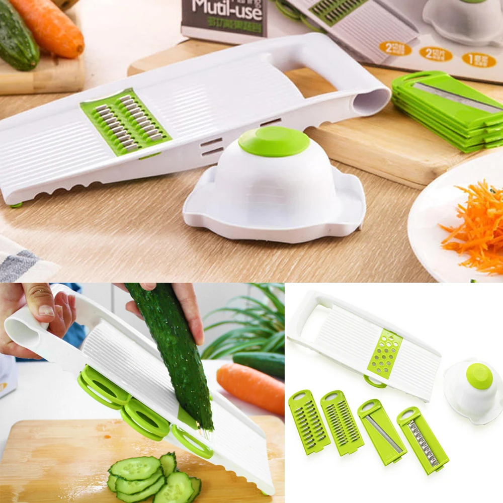 Multi Mandoline Vegetable Slicer Grater Kitchen Set Dicer Slicer Potato Cutter Carrot Dicer