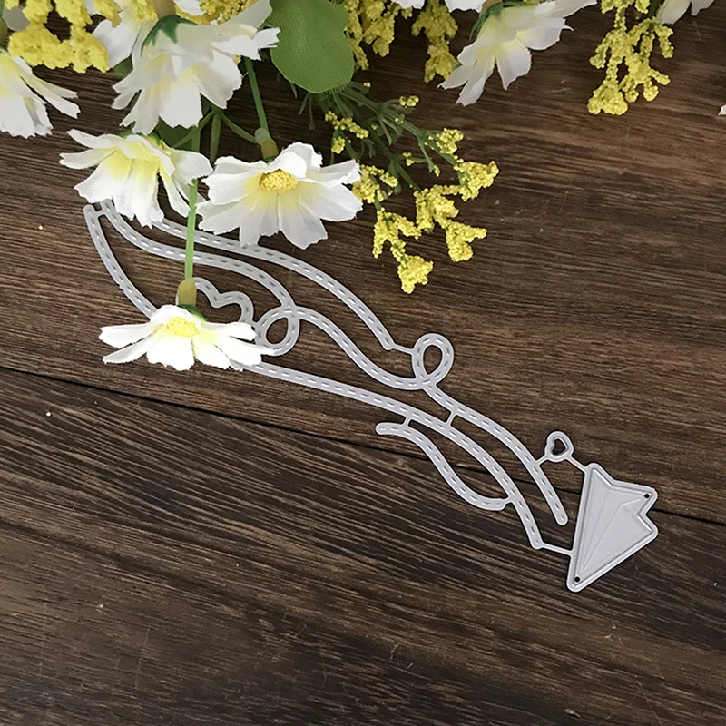 

Love Line Metal Cutting Dies Stencils Stencils For Scrapbooking Photo Album Paper Card Decor Gift Making Dies 14.5x3.5cm