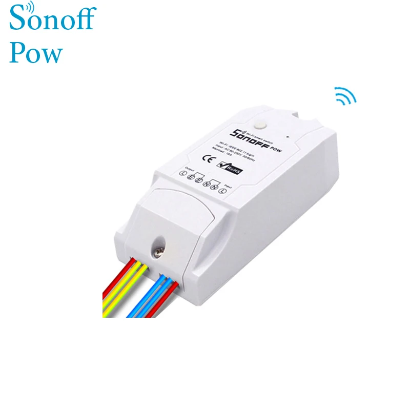 Sonoff Pow Wireless WiFi Switch ON/Off 16A With Power Consumption Measurement For Home Appliance IOS Android Smart House Remote |