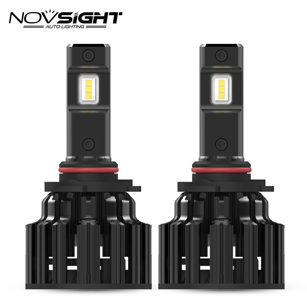 

NOVSIGHT Car LED Headlights 100W 20000LM 9006 LED Headlight Bulbs Fog Lamps 6000K