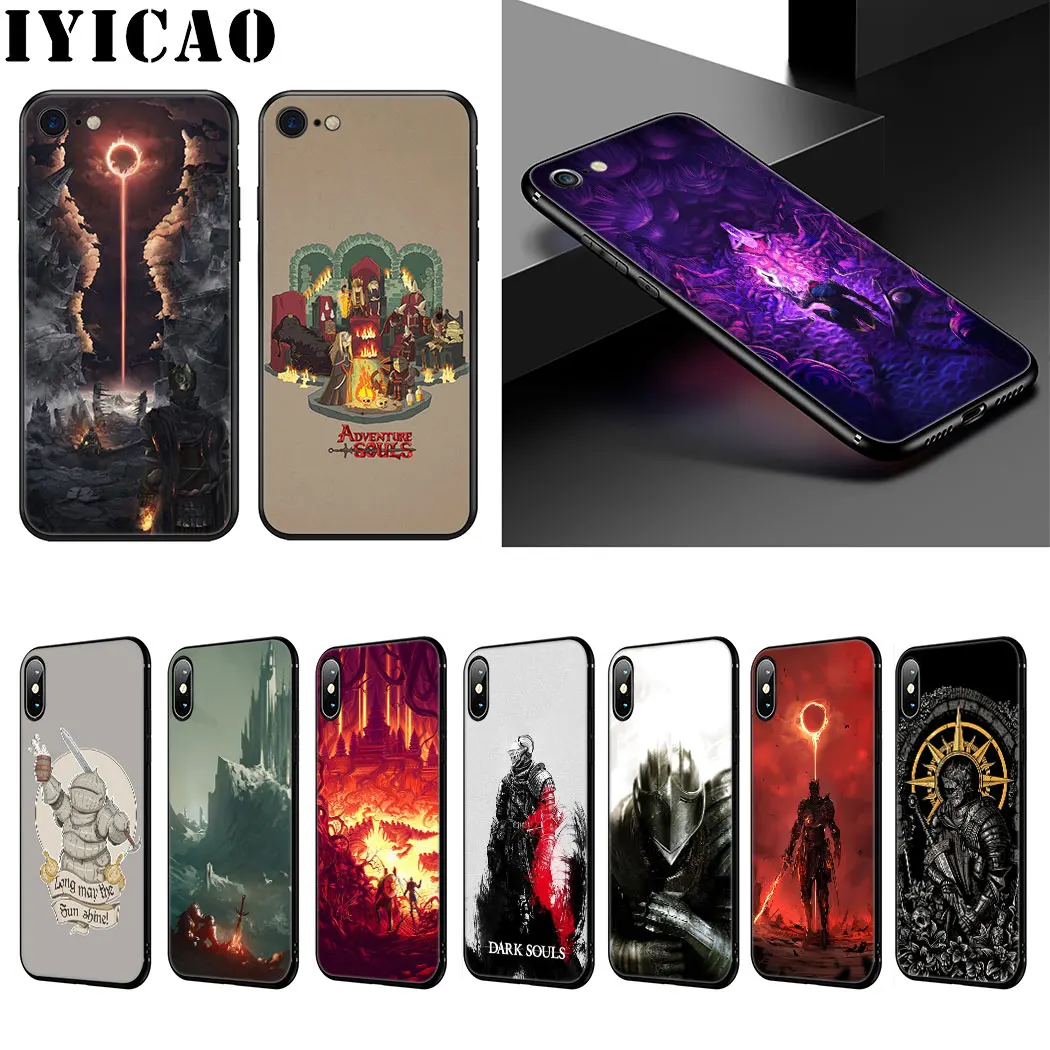 IYICAO темная душа роскошный мягкий чехол для телефона iPhone XR X XS Max 6 S 7 8 Plus 5 5S SE |
