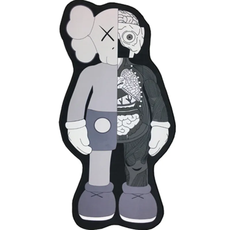 

KAWS 70CM Street Art Carpet Floor Mat Dissected Companion BFF Limited Edition Original Fake Accessories Morden Gift M90
