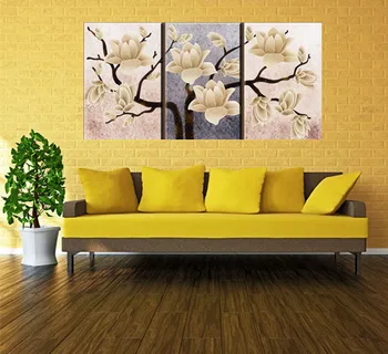 

3PCS 5D DIY Diamond Painting Cross Stitch Rich Flowers Embroidery Modern Wall Painting Diamond Mosaic Home Decoration