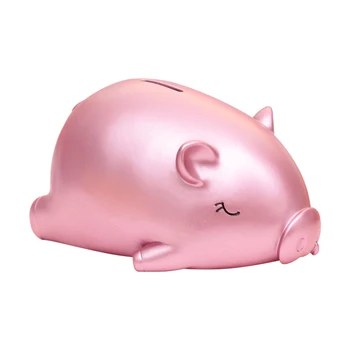

Cartoon Lucky Gold Piggy Coin Bank for Children Anti-fall Pig Coins Saving Safe Deposit ATM Machine Birthday Gift for Kids Toy
