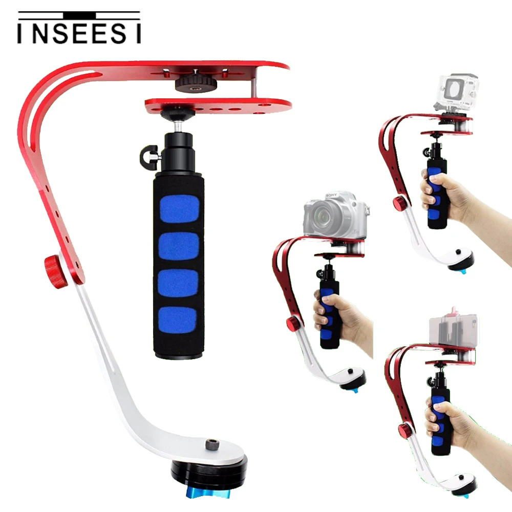 

New Pro Gimbal Handheld Stabilizer Video Steadicam Steady cam For DSLR DV Digital Camera Camcord Smart Phone Universal Red