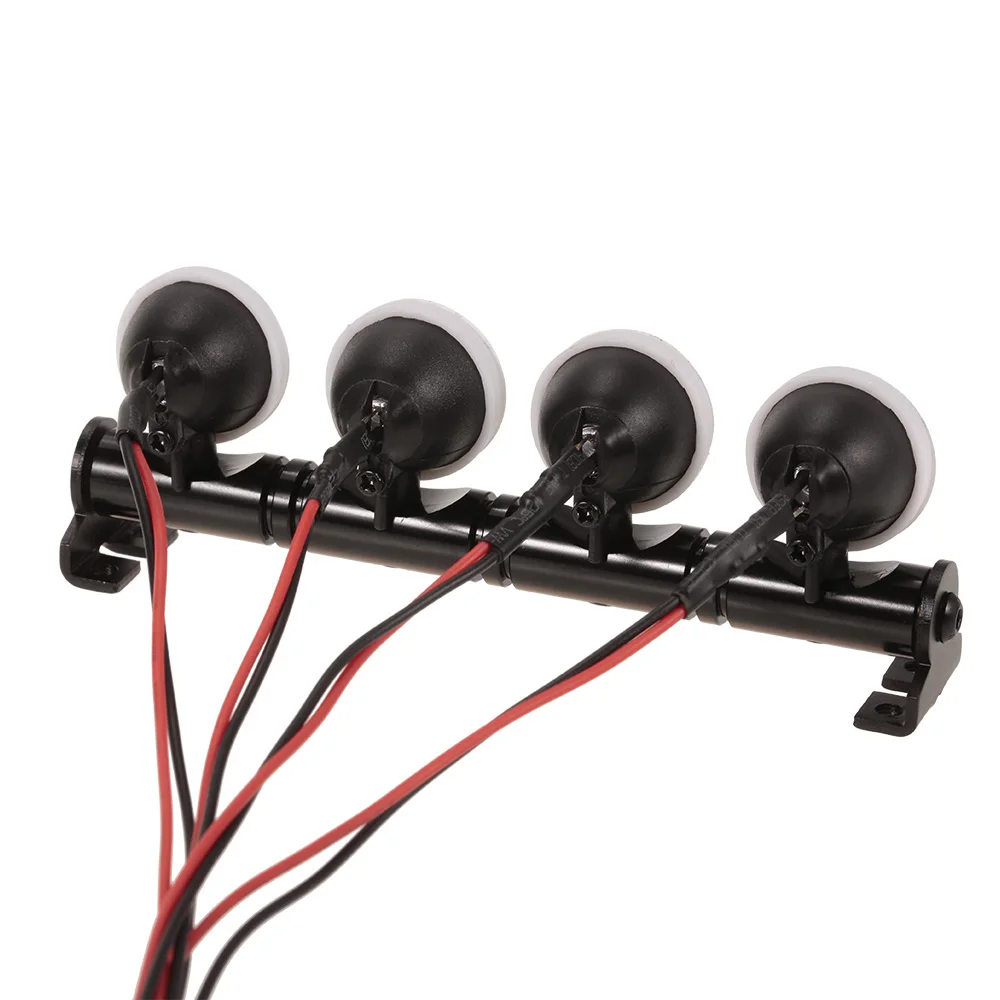 RC Car Round LED Light & Cover for 1:10 RC Crawler Axial SCX10 D90 110 Traxxas TRX-4 Tamiya HSP RC Car Parts RC Toys