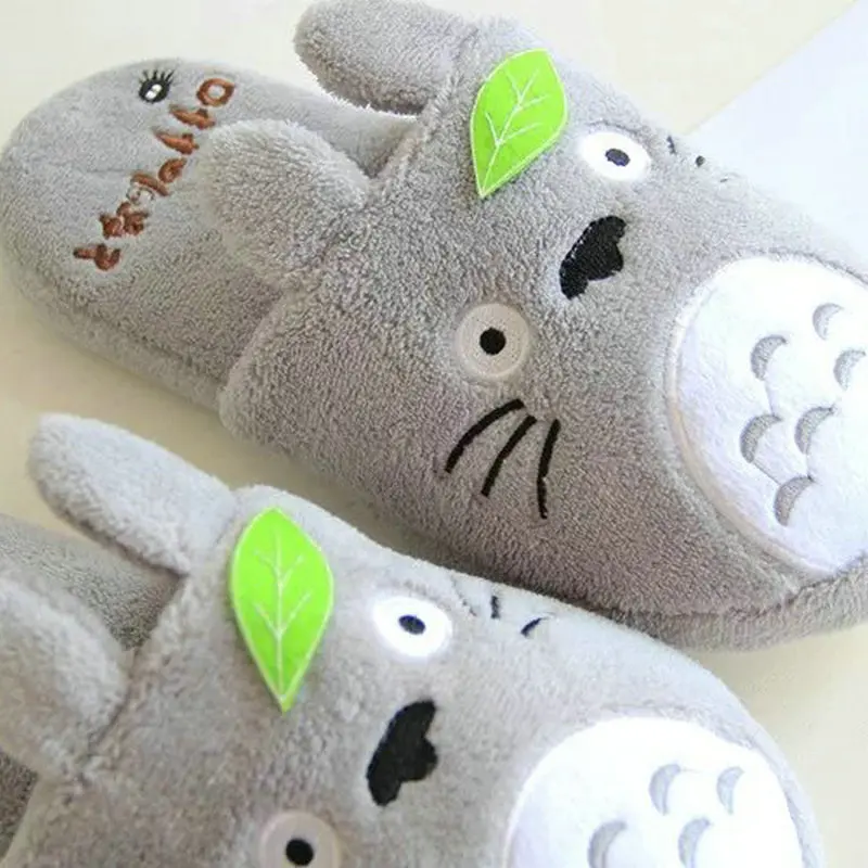 Totoro/женские нескользящие домашние тапочки с милым котиком из мультфильма; домашние тапочки для пар; Мужская обувь для спальни; Новинка года