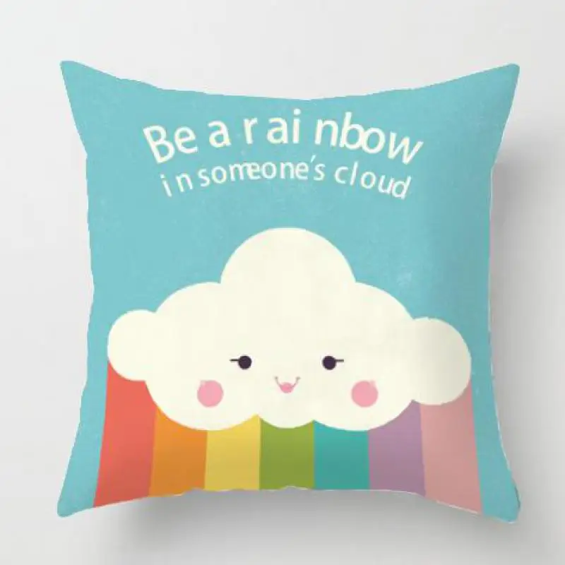 

Cute Cartoon Cloud Cushion Rainbow Rabbit Cat Love Almofada Flamingo Stick Figure Twinkle Twinkle Little Star Party For Kids