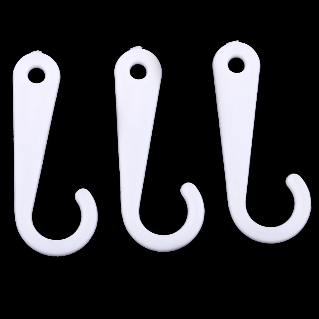 50pcs Plastic J Hooks Fasteners Socks T-Shirt Clothing Display Hanger