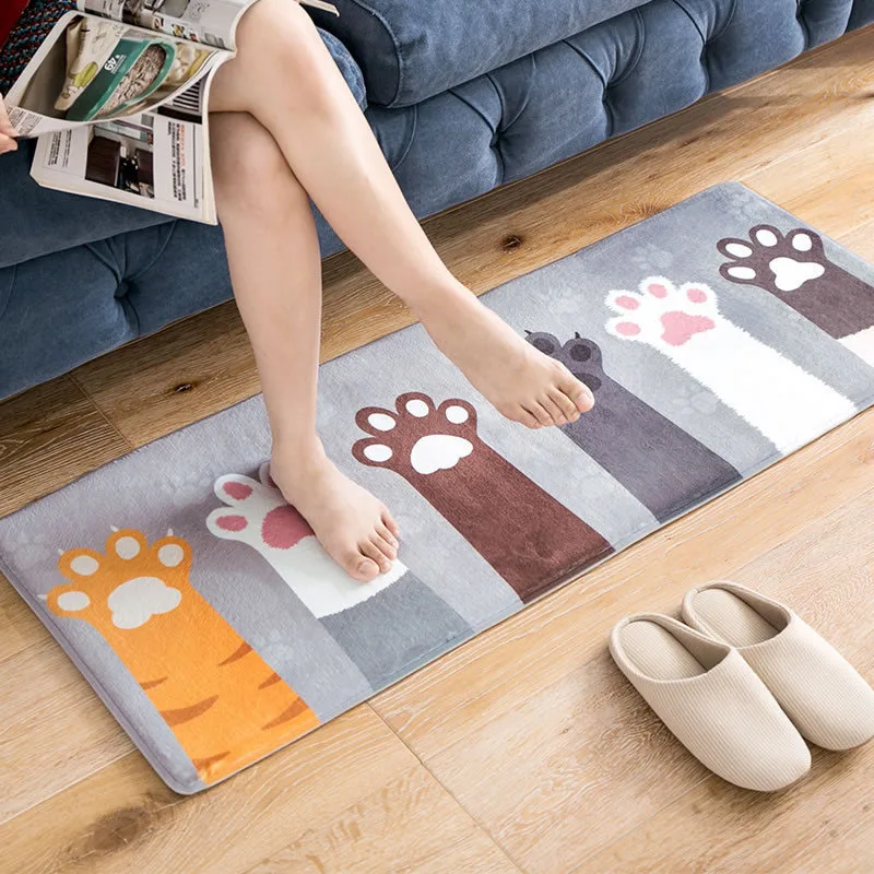 

Cat Doormat Floor Mat Anti-slip Water Absorption Carpet Kitchen Mat Door Mat Cat Kitchen Carpet Toilet Rug Porch Doormat