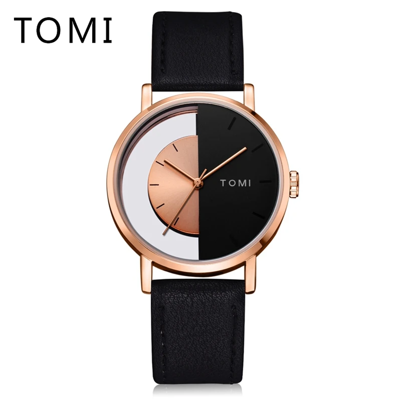 

Tomi Mens Watches Brand Luxury Men Business Sport Leather Strap Watch Quartz Wristwatch Dress Vintage Style Relogio