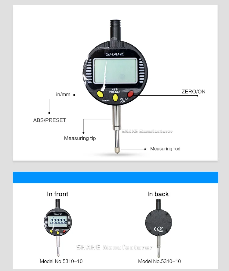 Мебель для спальни SHAHE 0-10/0-25/0-50 мм 0,001 цифровой циферблатный индикатор цифровой циферблат электронный цифровой ЖК-индикатор прецизионных инструментов