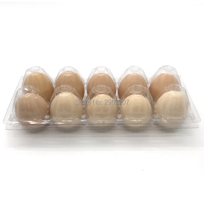 

800pcs/lot Disposable 10 Holes 24*10*6 cm Eggs Container Plastic Clear Egg Packing Storage Boxes Organizer Racks And Shelf