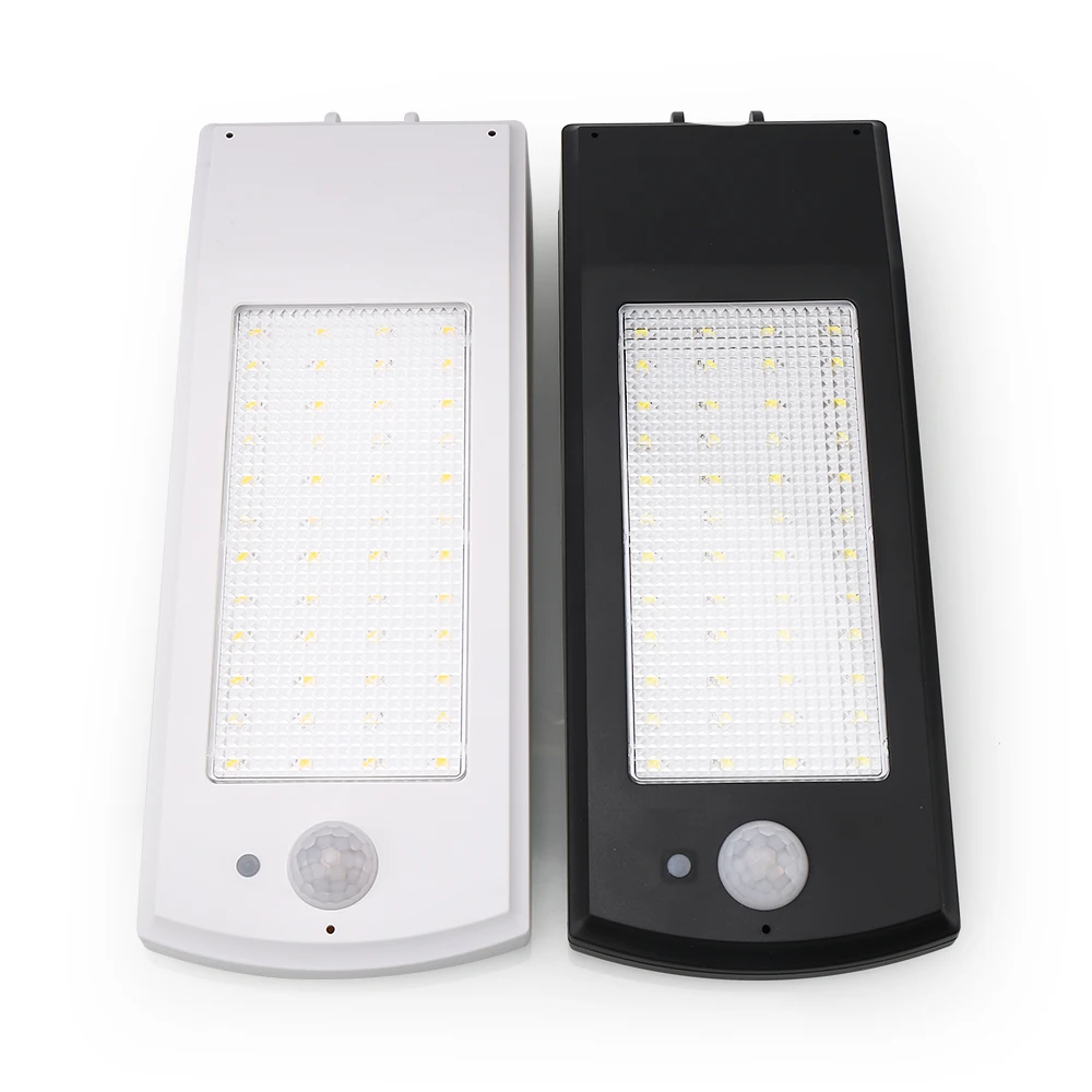 Movido a Energia Sensor de Movimento ao ar Livre à Prova Iluminação para Jardim Solar Lâmpada Dwaterproof Água Segurança Parede 48 Leds Quatro Modos Pólo Led 4 dwaterproof água segurança iluminação para jardim parede