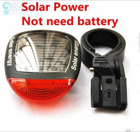 Perfect Solar Power LED Bicycle Lights Bike Rear Tail Lamp Light Bike cycling Safety warning Flashing Light Lamp Red TL0301 0