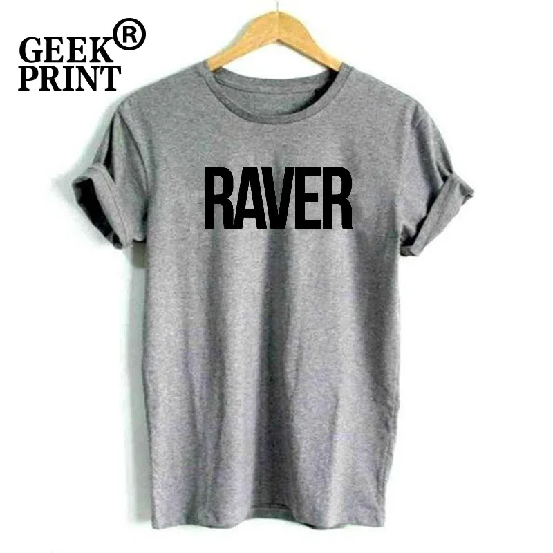 Женские топы футболка с принтом RAVER женская для танцев SWAG EDM Топ Fangirl IBIZA DJ подарки