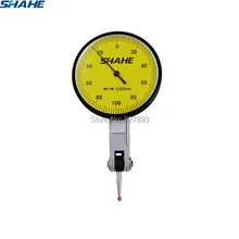 Shahe ferramentas 0-0.2mm 0.002mm indicador de teste de discagem com jóia vermelha dial calibre indicador ferramenta instrumentos de medição