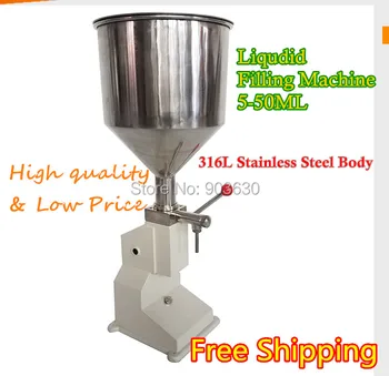 Stainless Steel Material Manual Cream Paste Liquid Filling Machine(5-50ml) bottle filling liquid machine honey filling machine