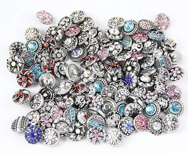 

500pcs/lot free DHL 12mm small button new fation mix styles colors snap jewelry interchangeable ginger snap button charm