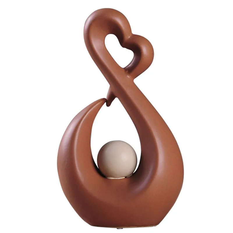 Beste Nordic Thuis Woonkamer Keramische Ornamenten Desktop Ambachten Abstracte Keramische Miniaturen Home Decoratie Accessoires Huwelijksgeschenken
