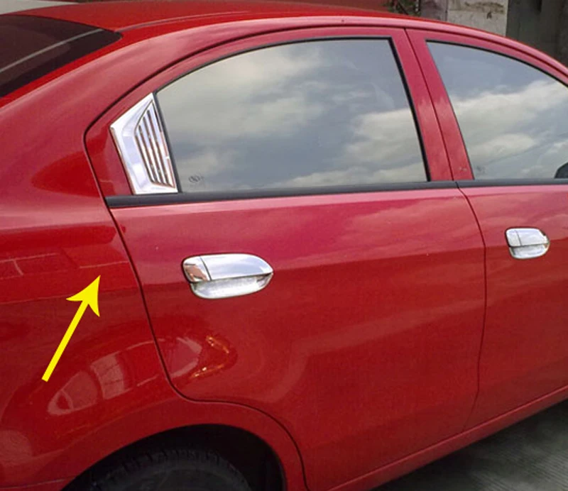 2 шт. abs для Chevrolet sail (седан) 2010-2014 заднее стекло маленькая защита декоративная