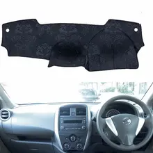 Фланель Dashmats приборной панели крышки покрытие для приборной панели коврик в машину, сшитый на заказ для Nissan March Micra K13 2010 2011 2012 2013
