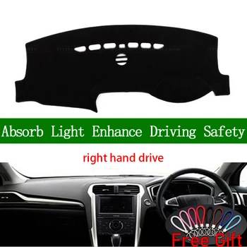 

For Ford mondeo 2013 2014 2015 2016 2017 2018 Right Hand Drive Dashboard Cover Car Stickers Dash Mat Carpet Interior Accessories