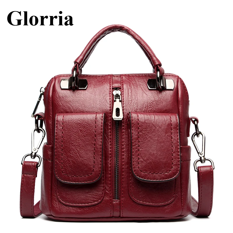

Glorria Vintage Women Handbag High Quality Ladies Tote Bag Leather Shoulder Crossbody Bags for Women Fashion Small Shoulder Bags