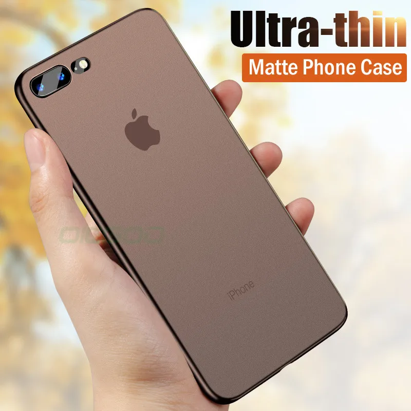 OICGOO 0.26mm Ultra Thin Matte Protection Case For iPhone 8 7 6 6s Plus X Slim Cover Cases Phone | Мобильные телефоны и