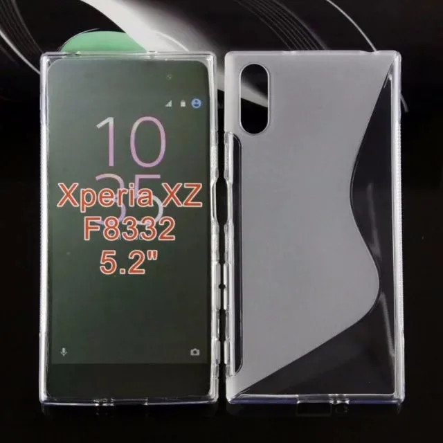 200pc S Line Форма ТПУ Силиконовые чехлы для смартфонов Sony Xperia C6/Xperia XZ/Xperia X compact/Xperia XA