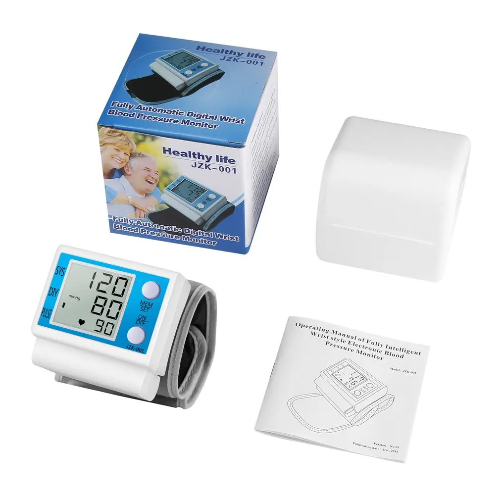 

LCD Fully Automatic Digital Wrist Monitor Heart Beat Pulse Meter Voltage Power Detection Low Power Consumption