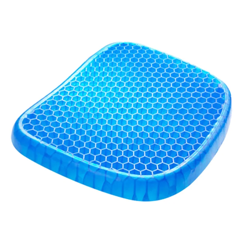 Подушка для яиц, сотовый гель, Автомобильная подушка, стул, дышащая подушка, офисный мат для охлаждения, охлаждающая подушка для путешествий аксессуары - Цвет: Синий