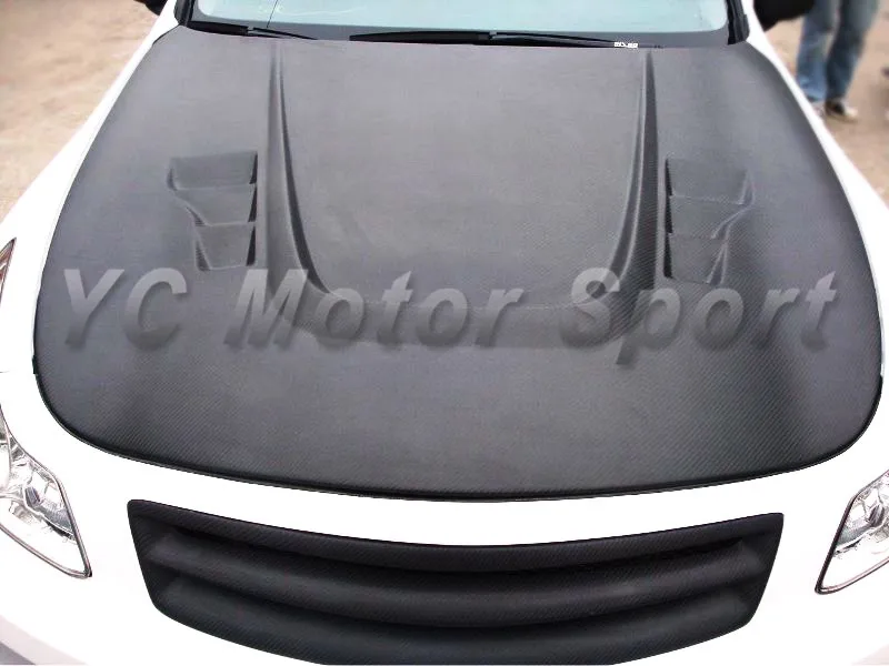 2007-2015 Infiniti V36 G25 G35 G37 Q40  4D Sedan AUTOKITS-X Style Hood Bonnet CF (25)