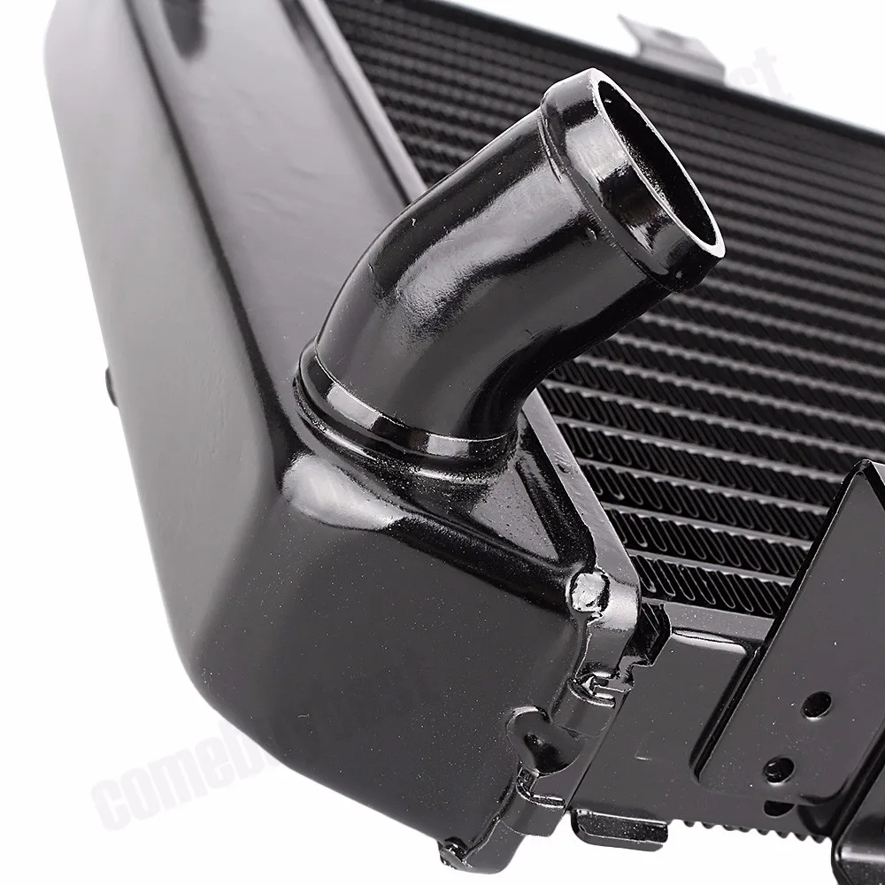 Motorcycle Aluminium Engine Cooling Cooler Radiator Fan for Kawasaki Z1000 2003 2004 2005 2006 Black