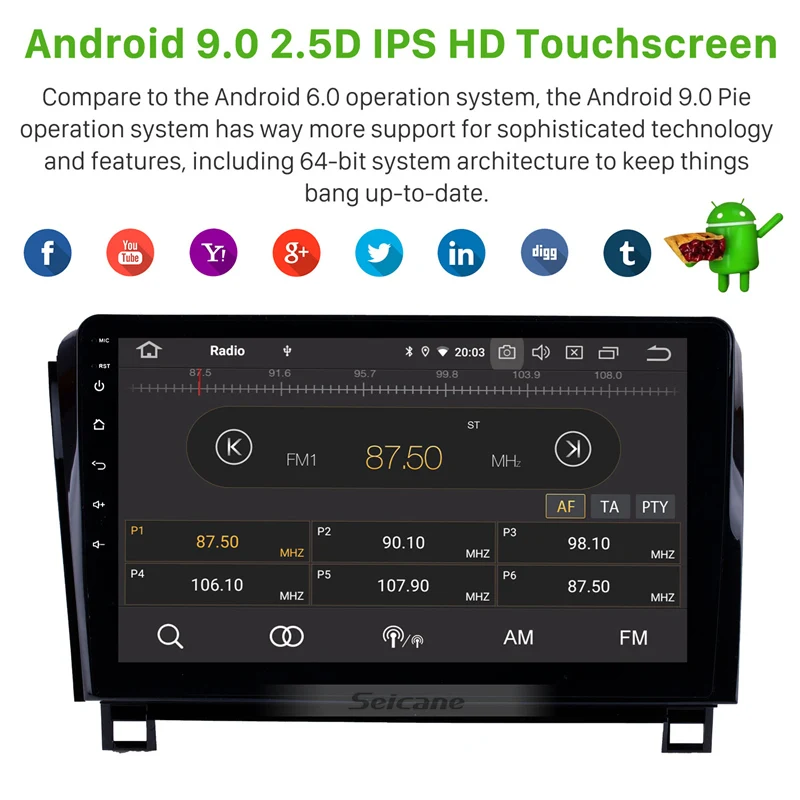 Best Seicane Android 9.0 IPS 10.1 inch 8-CORE RAM 4GB For 2006-2014 Toyota Sequoia Car GPS Navigation Radio Stereo Head Unit Player 2 Best Seicane Android 9.0 IPS 10.1 inch 8-CORE RAM 4GB For 2006-2014 Toyota Sequoia Car GPS Navigation Radio Stereo Head Unit Player 2