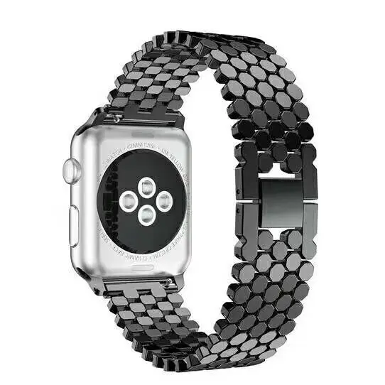 Новое металлическое ведро рыбы ремешок для Apple Watch Band Series 5 40 мм 44 мм для iwatch 4 3 2 1 браслет из нержавеющей стали ремень