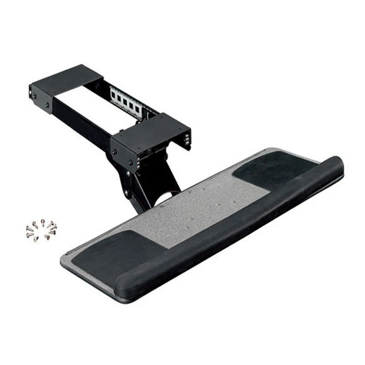 Ergonomic Sliding Tilting XL Size Wrist Rest Keyboard Holder with Two