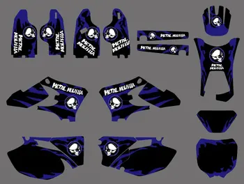

0502 NEW TEAM GRAPHICS BACKGROUNDS DECALS For Yamaha WR250F WR450F WRF250 WRF450 2005 2006 WRF 250 450 WR 250F 450F