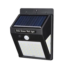30LED 40LED Солнечная энергия PIR датчик движения настенный светильник Открытый водонепроницаемый энергосберегающий уличный дворовый путь для дома сада лампа безопасности