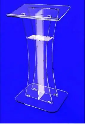 Livraison Gratuite Acrylique Podium Lutrin Chaire Plexiglas Lucite Clair Avec Center Croix Aliexpress