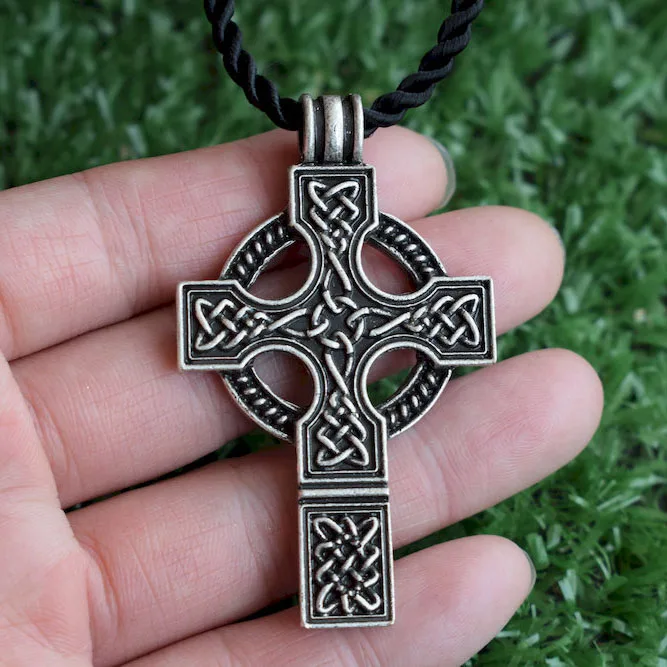 SanLan 1 шт. защитный кельтский крест ожерелье ирландские украшения амулет