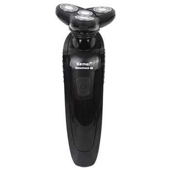 

Kemei Electric Shavers For Men Triple Blades Men's Shaver Rechargeable Shavers Hair Removal AC 100-240V drop Shipping