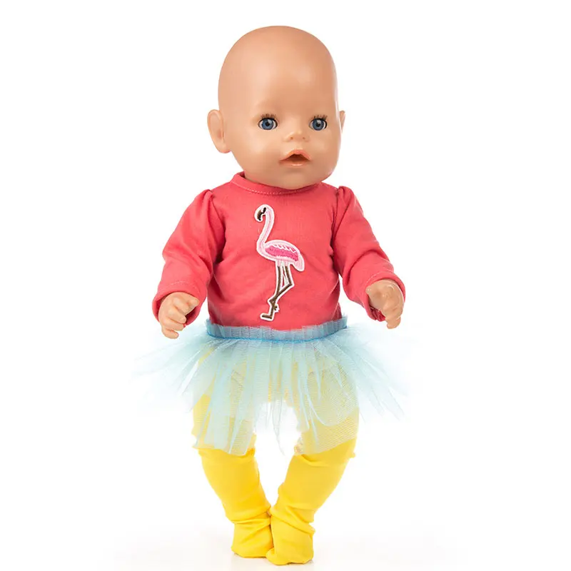 Новая Одежда для кукол подходит для 43 см Zapf Baby Doll, 17 дюймов Born Dolls Аксессуары