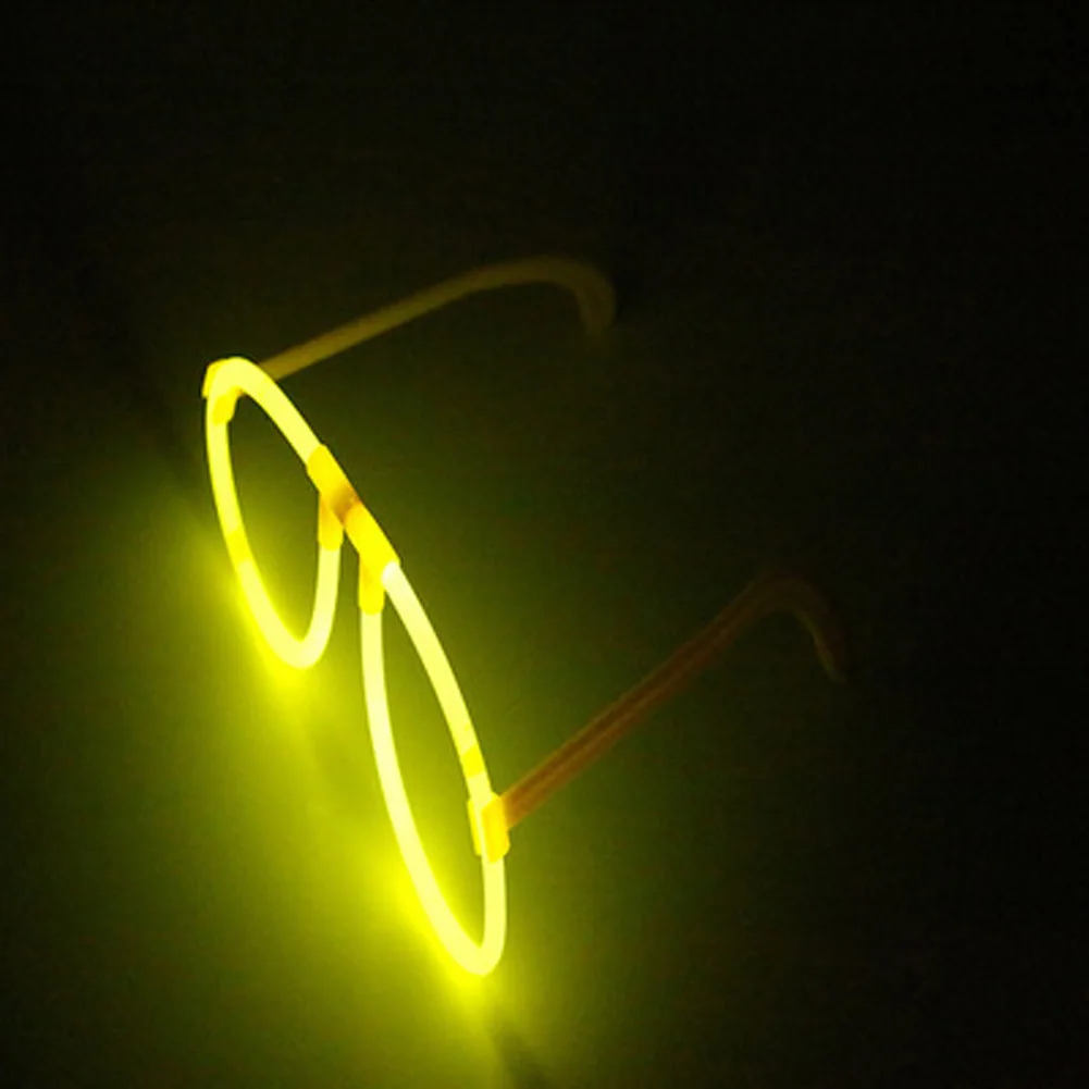 Разноцветные светящиеся флуоресцентные очки светодиодный Очки с черепом светильник светящиеся палочки неоновые рождественские вечерние мигающие новые игрушки