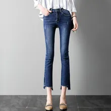 Spring Summer Vintage High Waist Jeans Elastic Femme Women Washed Blue Skinny Jeans Straight Denim Pants Spring Summer Vintage High Waist Jeans Elastic Femme Women Washed Blue Skinny Jeans Straight Denim Pants